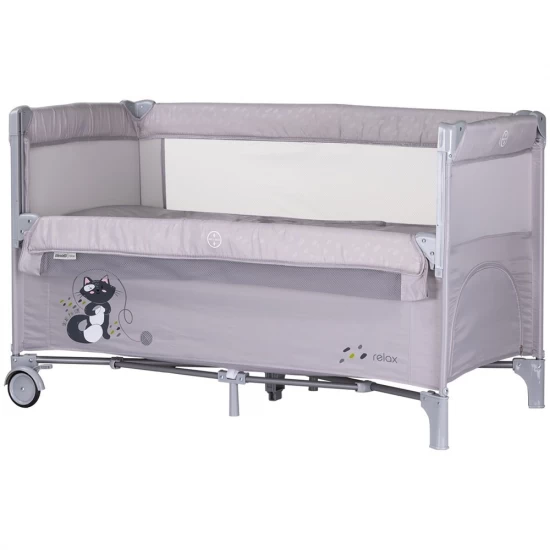 Patut pliabil Chipolino Relax Cloud cu laterala culisanta Patut pliabil Chipolino Relax Cloud cu laterala culisanta