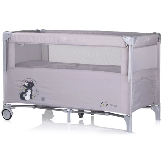 Patut pliabil Chipolino Relax Cloud cu laterala culisanta Patut pliabil Chipolino Relax Cloud cu laterala culisanta
