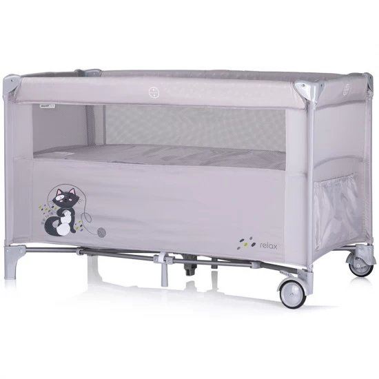 Patut pliabil Chipolino Relax Cloud cu laterala culisanta Patut pliabil Chipolino Relax Cloud cu laterala culisanta