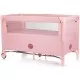 Patut pliabil Chipolino Relax Flamingo Linen cu laterala culisanta