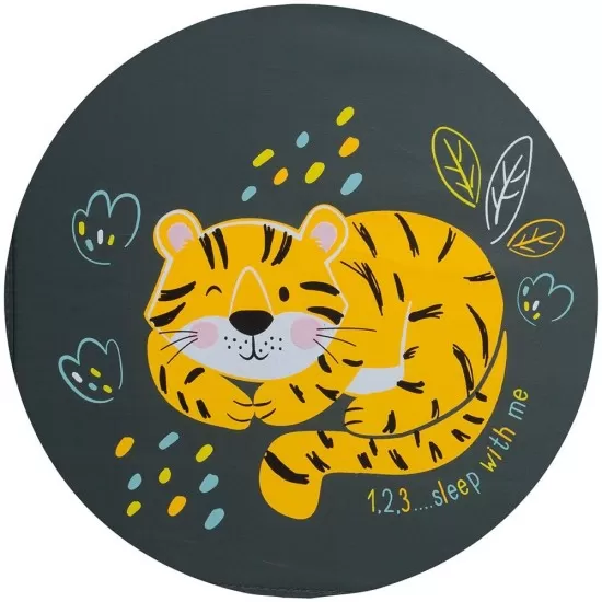 Patut pliabil Chipolino Relax Pastel Green cu laterala culisanta