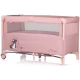 Patut pliabil Chipolino Relax Pink Marshmallow cu laterala culisanta Patut pliabil Chipolino Relax Pink Marshmallow cu laterala culisanta