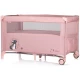 Patut pliabil Chipolino Relax Pink Marshmallow cu laterala culisanta Patut pliabil Chipolino Relax Pink Marshmallow cu laterala culisanta