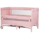 Patut pliabil Chipolino Relax Pink Marshmallow Linen cu laterala culisanta Patut pliabil Chipolino Relax Pink Marshmallow Linen cu laterala culisanta