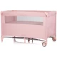 Patut pliabil Chipolino Relax Pink Marshmallow Linen cu laterala culisanta Patut pliabil Chipolino Relax Pink Marshmallow Linen cu laterala culisanta