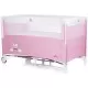 Patut pliabil Chipolino Relax Rose Water cu laterala culisanta Patut pliabil Chipolino Relax Rose Water cu laterala culisanta