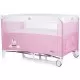 Patut pliabil Chipolino Relax Rose Water cu laterala culisanta Patut pliabil Chipolino Relax Rose Water cu laterala culisanta