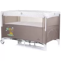 Patut pliabil Chipolino Relax Sand cu laterala culisanta