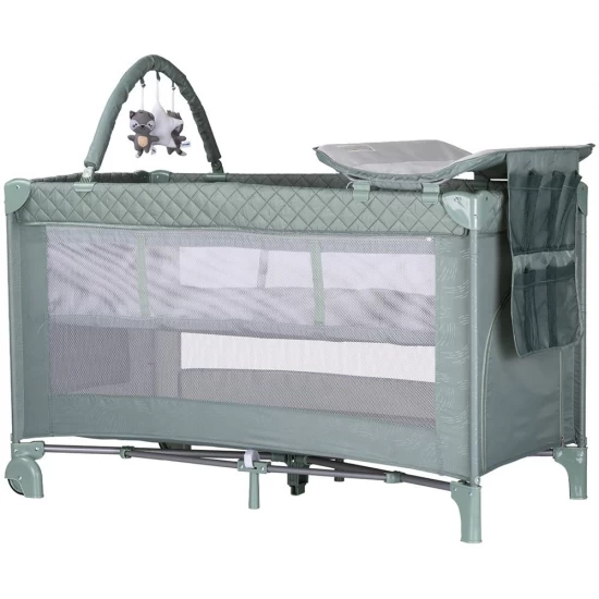 Patut pliabil cu saltea de infasat Chipolino Luna Basil Patut pliabil cu saltea de infasat Chipolino Luna Basil