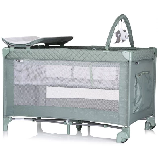 Patut pliabil cu saltea de infasat Chipolino Luna Basil Patut pliabil cu saltea de infasat Chipolino Luna Basil