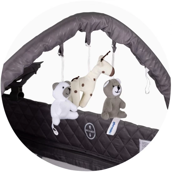Patut pliabil cu saltea de infasat Chipolino Luna Cloud Patut pliabil cu saltea de infasat Chipolino Luna Cloud