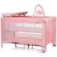 Patut pliabil cu saltea de infasat Chipolino Luna Flamingo Patut pliabil cu saltea de infasat Chipolino Luna Flamingo