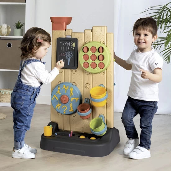 Perete de activitati Smoby Life 6 in 1 cu 29 accesorii Perete de activitati Smoby Life 6 in 1 cu 29 accesorii