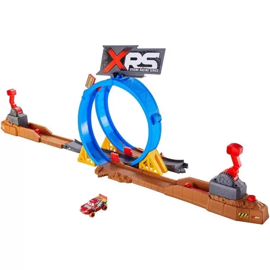Pista de masini Disney Cars Mattel XRS cu masinuta Pista de masini Disney Cars Mattel XRS cu masinuta