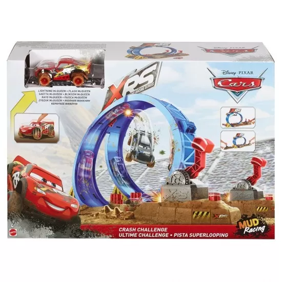 Pista de masini Disney Cars Mattel XRS cu masinuta Pista de masini Disney Cars Mattel XRS cu masinuta