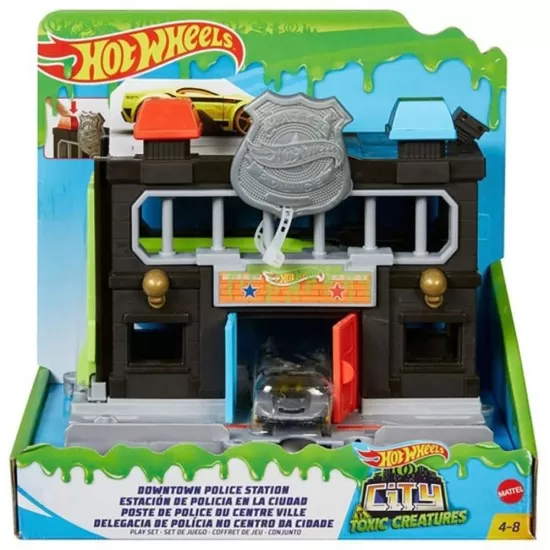 Pista de masini Hot Wheels City Downtown Police Station cu masinuta Pista de masini Hot Wheels City Downtown Police Station cu masinuta