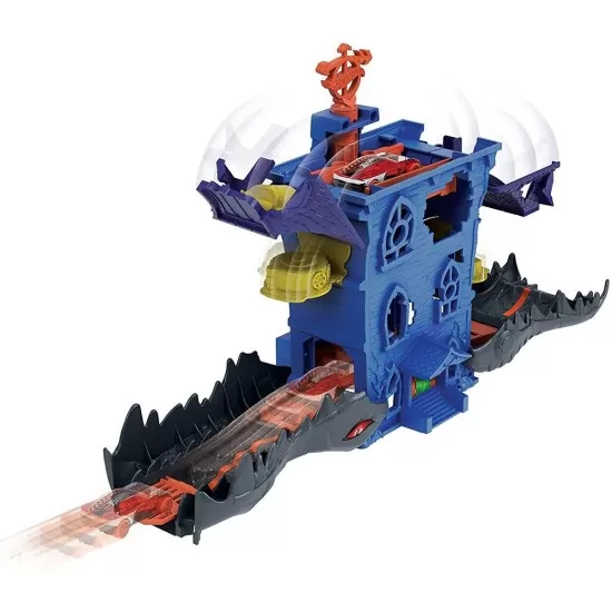 Pista de masini Hot Wheels Mattel Croc Mansion Attack cu masinuta Pista de masini Hot Wheels Mattel Croc Mansion Attack cu masinuta