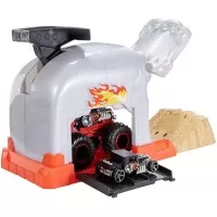 Lansator Monster Truck Hot Wheels - Craniul cu doua masinute