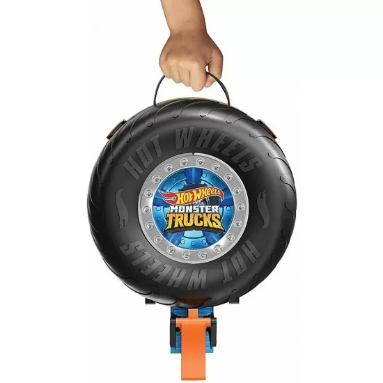 Pista de masini Hot Wheels Mattel Monster Truck Stunt Tire cu 2 masinute Pista de masini Hot Wheels Mattel Monster Truck Stunt Tire cu 2 masinute