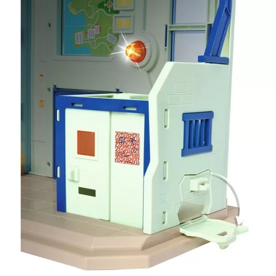 Pista de masini Simba Fireman Sam Police Station cu figurina