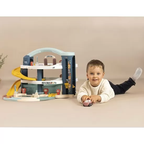 Pista de masini Smoby Big Garage cu masinuta si elicopter Pista de masini Smoby Big Garage cu masinuta si elicopter