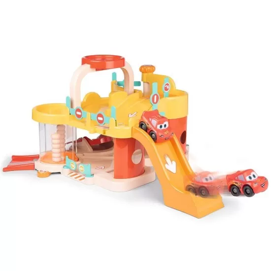 Pista de masini Smoby Vroom Planet Garage cu masinuta Cars Pista de masini Smoby Vroom Planet Garage cu masinuta Cars