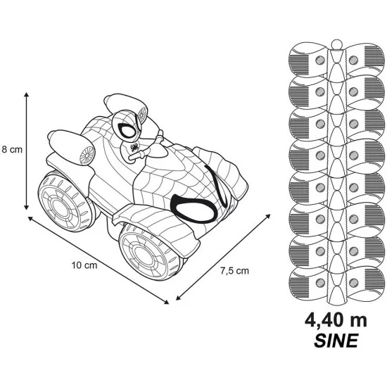 Pista Smoby Spidey FleXtreme Set Spin circuit de curse Pista Smoby Spidey FleXtreme Set Spin circuit de curse