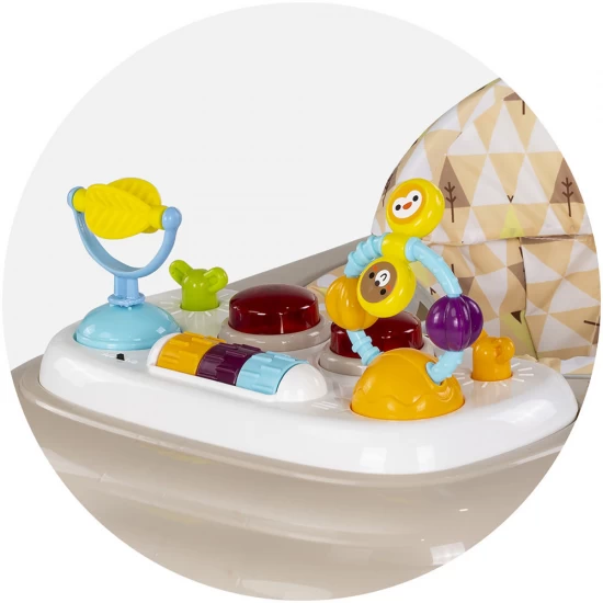 Premergator cu 12 melodii Chipolino Baby Steps Beige