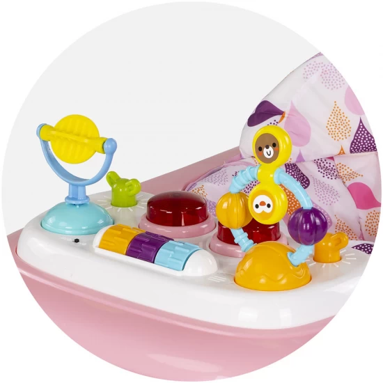 Premergator copii cu 12 melodii Chipolino Baby Steps Pink
