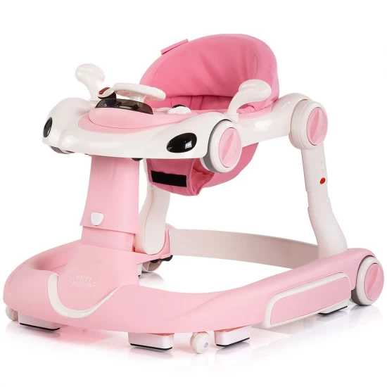 Premergator multifunctional 5 in 1 cu lumini si melodii Chipolino Happy Walker Pink