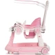 Premergator multifunctional 5 in 1 cu lumini si melodii Chipolino Happy Walker Pink