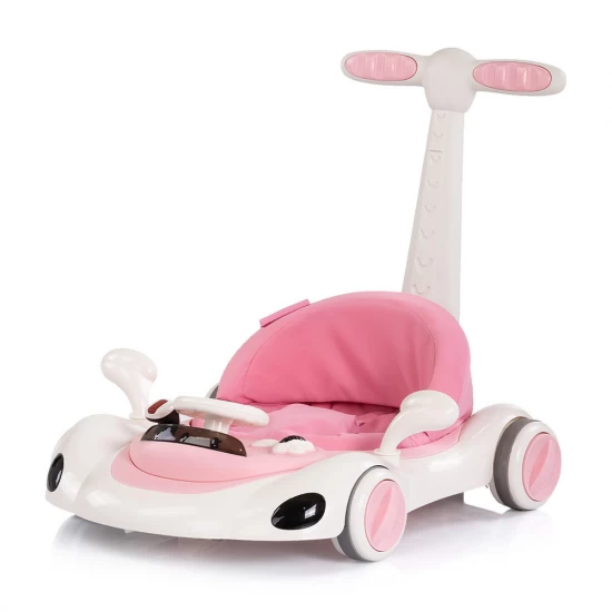 Premergator multifunctional 5 in 1 cu lumini si melodii Chipolino Happy Walker Pink