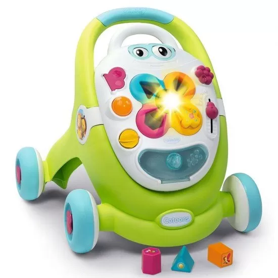 Premergator educativ Smoby Cootons 2 in 1 Verde Premergator educativ Smoby Cootons 2 in 1 Verde