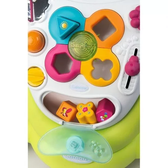 Premergator educativ Smoby Cootons 2 in 1 Verde Premergator educativ Smoby Cootons 2 in 1 Verde