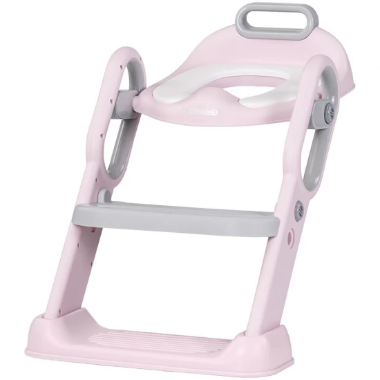 Reductor toaleta cu scara Chipolino Flippy Pink