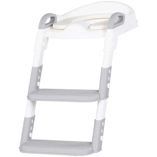 Reductor toaleta cu scara Chipolino Kiddy Grey