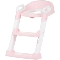 Reductor toaleta cu scara Chipolino Skippy Pink