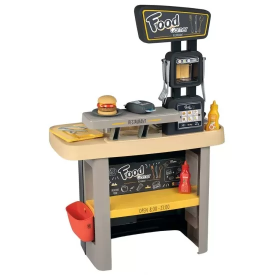 Restaurant pentru copii Smoby Food Corner negru Restaurant pentru copii Smoby Food Corner negru