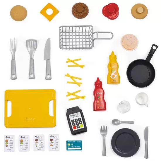 Restaurant pentru copii Smoby Food Corner negru Restaurant pentru copii Smoby Food Corner negru