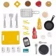 Restaurant pentru copii Smoby Food Corner negru Restaurant pentru copii Smoby Food Corner negru