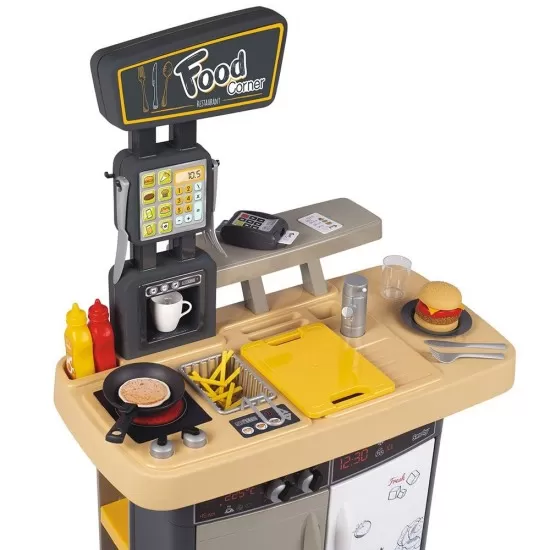 Restaurant pentru copii Smoby Food Corner negru Restaurant pentru copii Smoby Food Corner negru