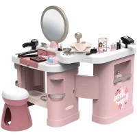 Salon de infrumusetare pentru fetite Smoby My Beauty Center roz cu 26 accesorii