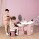 Salon de infrumusetare pentru fetite Smoby My Beauty Center roz cu 26 accesorii