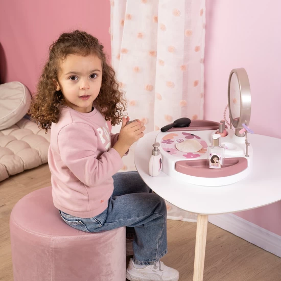 Salon de infrumusetare pentru fetite Smoby My Beauty Studio cu 15 accesorii