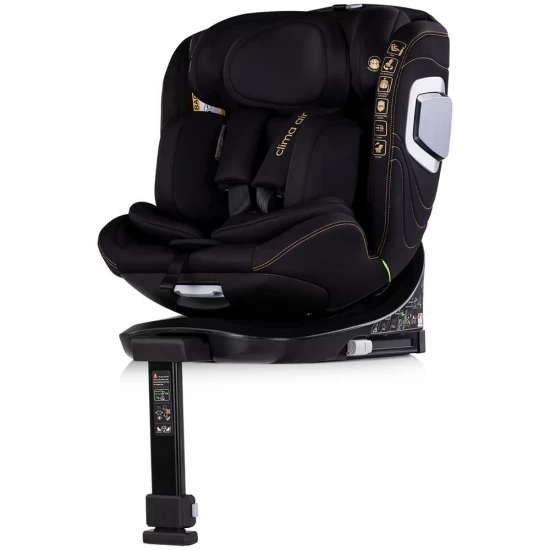 Scaun auto Chipolino Clima Air I-Size 40-150 cm cu sistem Isofix si sezut rotativ Blackberry