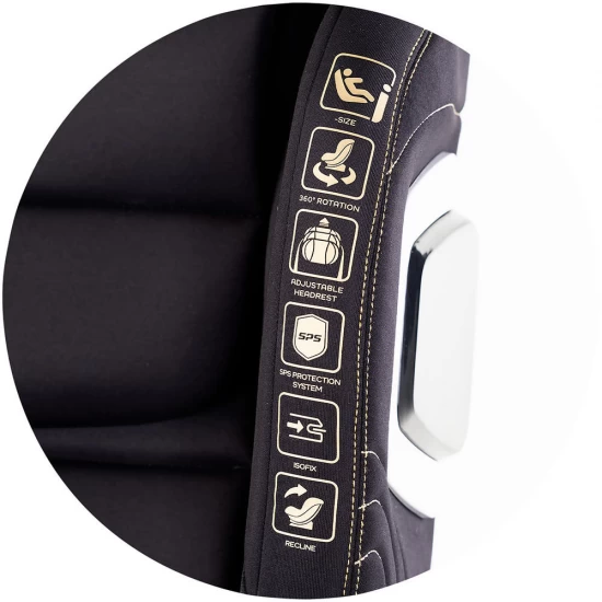 Scaun auto Chipolino Clima Air I-Size 40-150 cm cu sistem Isofix si sezut rotativ Blackberry