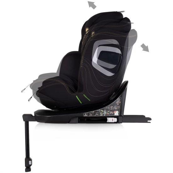 Scaun auto Chipolino Clima Air I-Size 40-150 cm cu sistem Isofix si sezut rotativ Blackberry