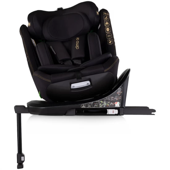 Scaun auto Chipolino Clima Air I-Size 40-150 cm cu sistem Isofix si sezut rotativ Blackberry