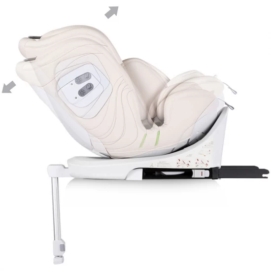Scaun auto Chipolino Clima Air I-Size 40-150 cm cu sistem Isofix si sezut rotativ Biscotta