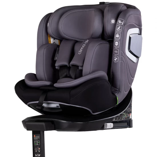 Scaun auto Chipolino Clima Air I-Size 40-150 cm cu sistem Isofix si sezut rotativ Anthracite